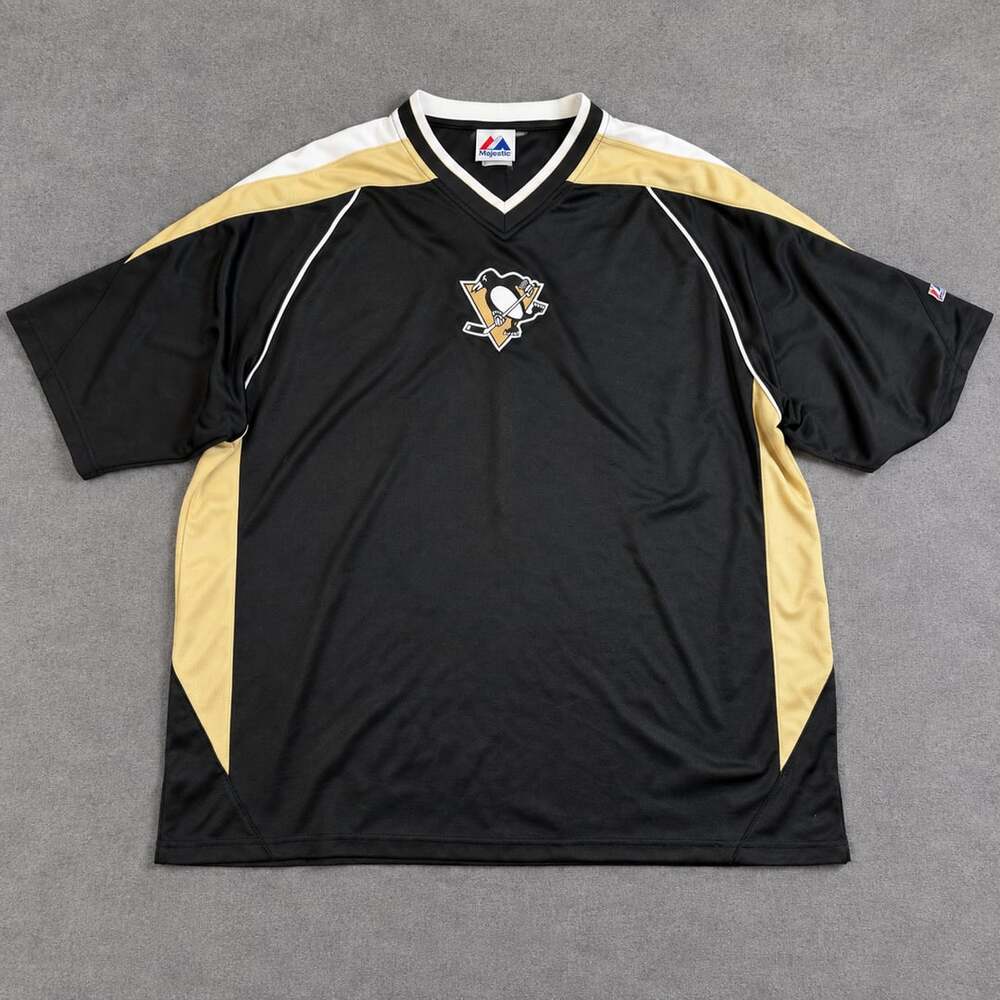 Majestic Pittsburgh Penguins NHL Hockey Jersey Shirt Black XL